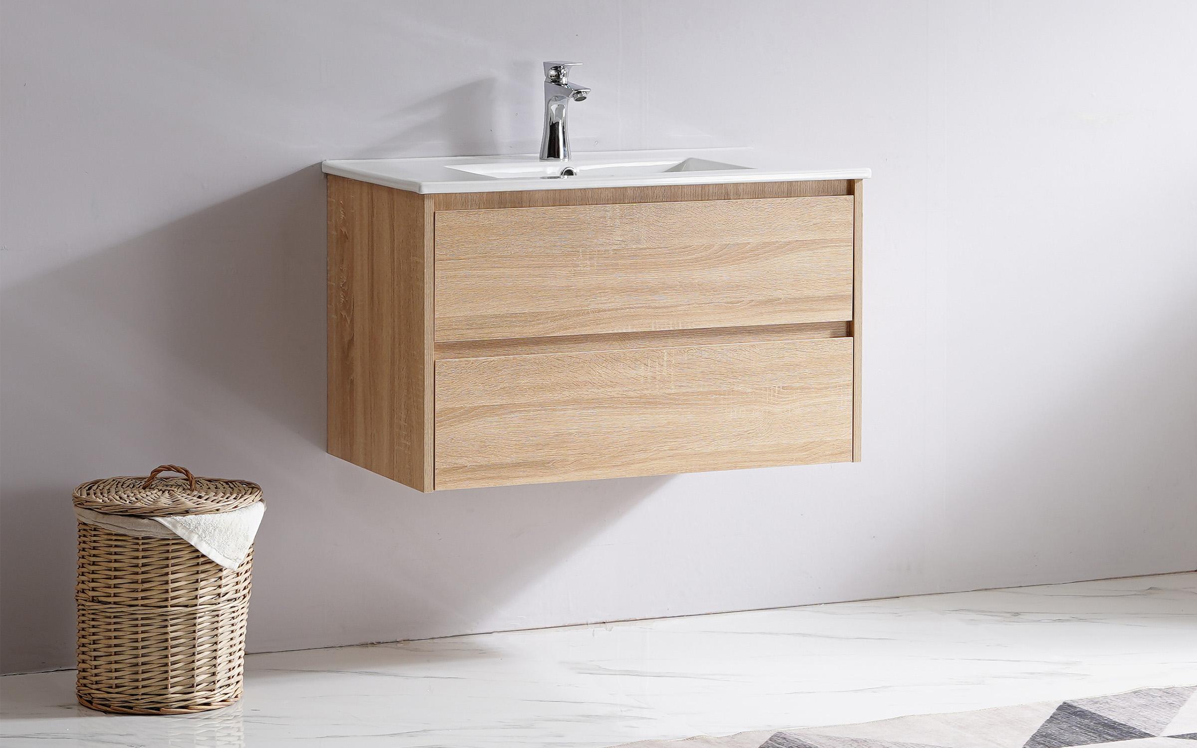 PVC base bathroom cabinet with sink Azura, Azura, natural | Furniture ...